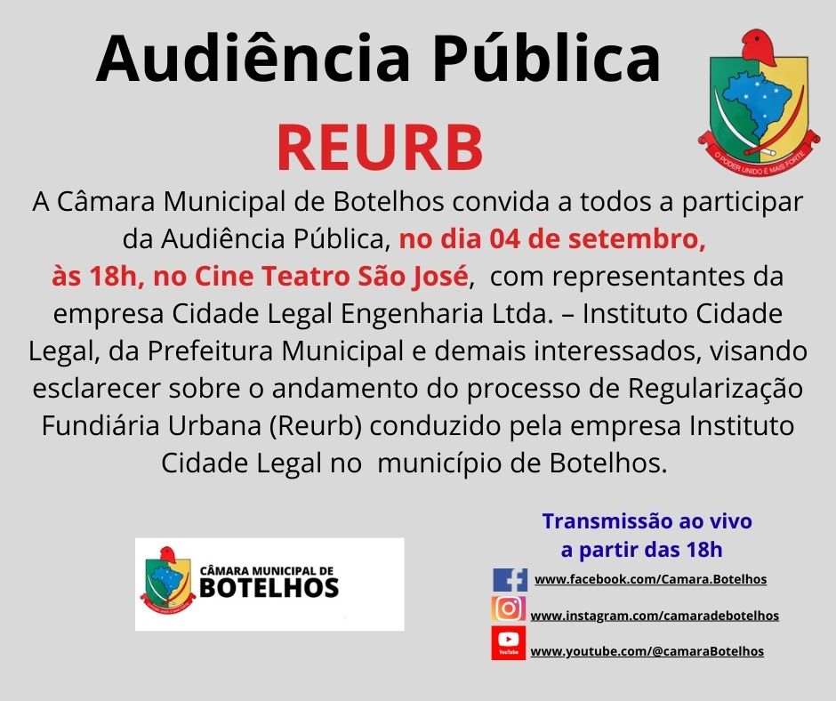 Audiência Pública  - REURB