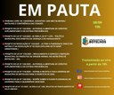 Pauta da Sessão Ordinária de 08-09-2025