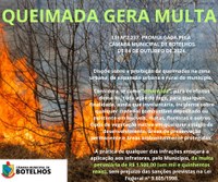 Queimada gera multa