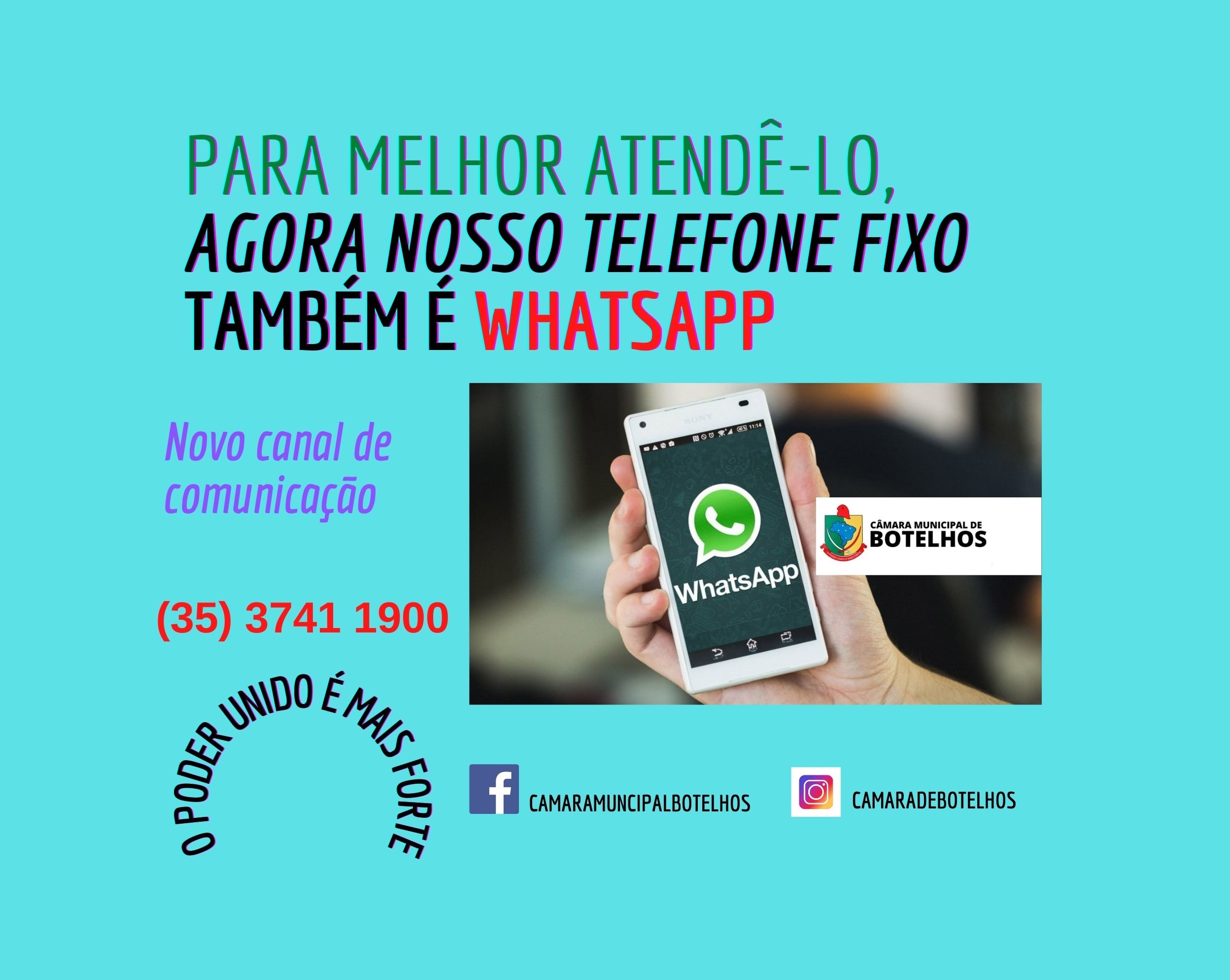 Telefone fixo da câmara agora é também whatsapp